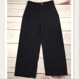 NWT FREE PEOPLE Black Wide Leg Pants Size 26